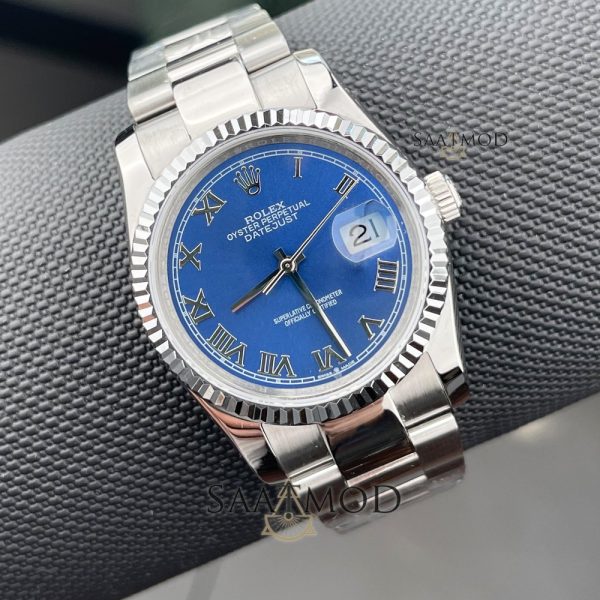 Rolex 36mm Oyster Roma Rakamlı Lacivert Bayan Kol Saati