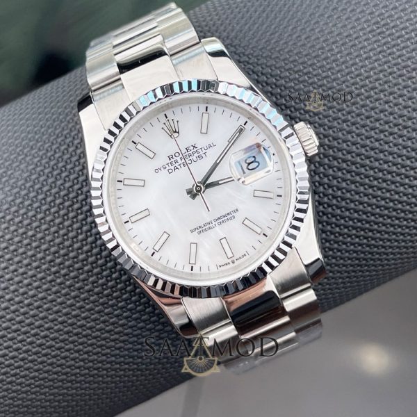 Rolex 36mm Oyster Beyaz Kadran Bayan Kol Saati