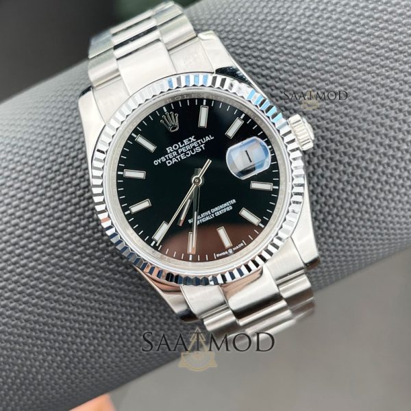 Rolex 36mm Oyster Siyah Kadran Bayan Kol Saati